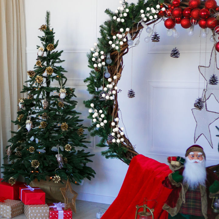 wondering-คริสต์มาสแววเบอร์รี่สาขาเครื่องประดับเบอร์รี่ประดิษฐ์จำลองผลไม้ช่อ12หัวสร้างสรรค์โฟมอุปกรณ์คริสต์มาส