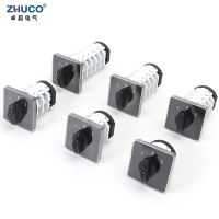 ‘；【=- ZHUCO SZL9-32/1 32/2 32/3 32/4  32A 440V 3 Positon 2 3 4Phase Universal Changeover Cam Switch  Panel Mounting Reversing Switches