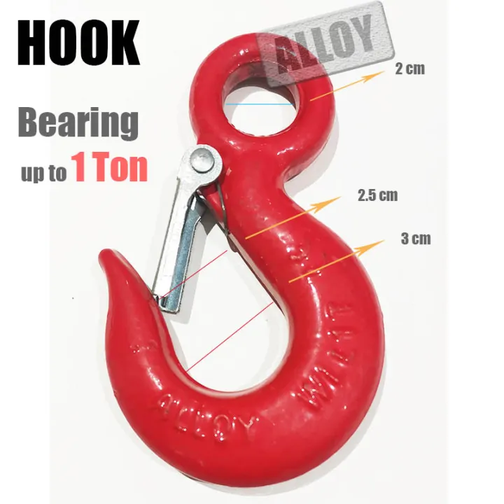 Alloy Crane Hook 【1Ton】Chain Block Hook Crane lifting hooks Lazada PH