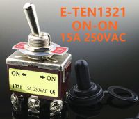 1pcs E TEN1321 12mm 250V 15A 6 Pin ON ON Toggle Switch Rocker Switch DPDT Brown