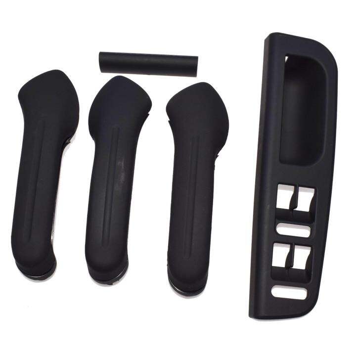 5PCS Black Interior Door Grab Handle Cover Switch Bezel Trim Fit VW