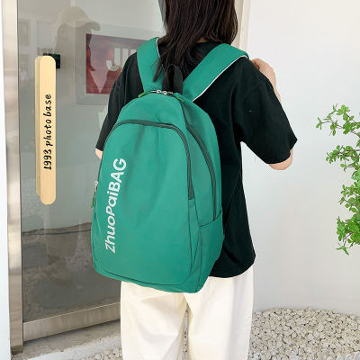 Large-Capacity Backpack Mens Casual Travel Bag Computer Schoolbag Middle School Junior High School Student College Student Trend