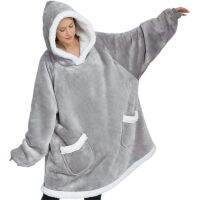 [COD] New Lazy Pullover Womens Warm Sherpa TV Blanket Hugging Hoodie Manufacturers Cold