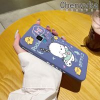 Chenyyyka เคสปลอกสำหรับ Samsung S9พลัสเคสซิลิโคนนิ่มแฟชั่นลายการ์ตูนน่ารักลาย Pochacco เคสขอบสี่เหลี่ยมเคสกันกระแทกดีไซน์ใหม่คลุมทั้งหมดป้องกันเลนส์กล้อง