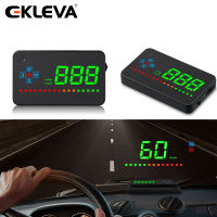 EKLEVA A2 GPS HUD จอแสดงผลเครื่องวัดความเร็วแบบดิจิทัล,โปรเจ็คเตอร์ติดกระจกหน้ารถยนต์อุปกรณ์เสริมติดรถยนต์