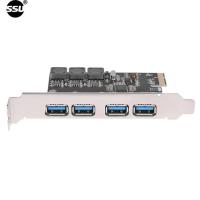 7/4พอร์ต Usb 3.0 Pcie Expresขยาย Pci Express Pcie อะแดปเตอร์ฮับ Usb Ssu U3v04s ตัวควบคุม Usb3.0พอร์ต7/4