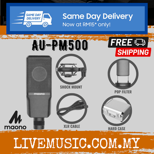 Maono AU-PM500 Large Diaphragm Condenser Microphone ( AU PM500 ...