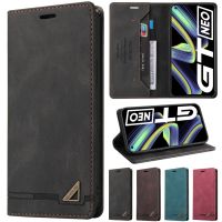 Wallet Anti-theft Brush Leather Case For Realme C11 C15 C21Y C25Y C30 C30s 10 9i 8i 8 Pro 7 Pro GT Neo2T OPPO A96 A77 A57 A16