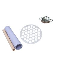 1 Set Household Round Dumpling Mold 37-Hole Dumpling Artifact Lazy Dumpling Maker Aluminum Alloy Dumpling Abrasive Tool Dumpling Making Tool