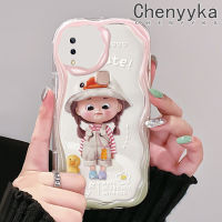 เคส Chenyyyka สำหรับ VIVO Y85 V9 V9เยาวชน V9โปร Y85A Z1i Z3x การ์ตูนเป็ดน่ารักลายเด็กผู้หญิงตัวเล็กสีสันสดใสขอบเนื้อครีมเคสนิ่มกันกระแทกเคสโทรศัพท์โปร่งใสเคสใสซิลิโคน