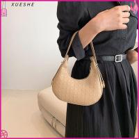 XUESHE หนังพียู ถุงขนมจีบสลิงโฮโบ จุได้มาก สีทึบทึบ กระเป๋า Crossbody แฟชั่นสำหรับผู้หญิง ลำลองแบบสบายๆ กระเป๋าถือทรงโท้ท ผู้หญิงผู้หญิงผู้หญิง