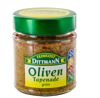 ?New product?Pitted Green Oliven Tapenade Feinkost Dittmann  130g