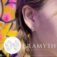 ✨Eramyth Jewelry✨ต่างหูห่วง โซ่ เงินแท้ 92.5 งานเงินเกลี้ยง EM-0067-R-13(พร้อมส่ง)