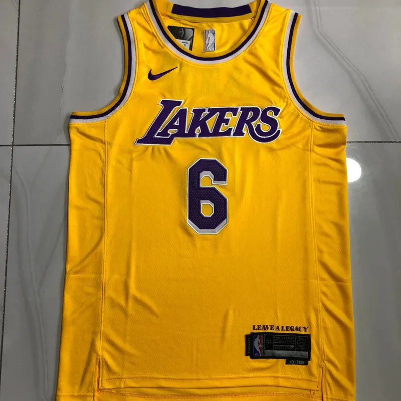 Men's Los Angeles Lakers #23 LeBron James Golden Edition Jersey