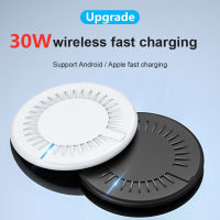 30W Wireless Charger Pad สำหรับ 14 13 12 11 XS X XR 8 Samsung Galaxy Xiaomi เครื่องชาร์จศัพท์ Fast Charging Dock Station