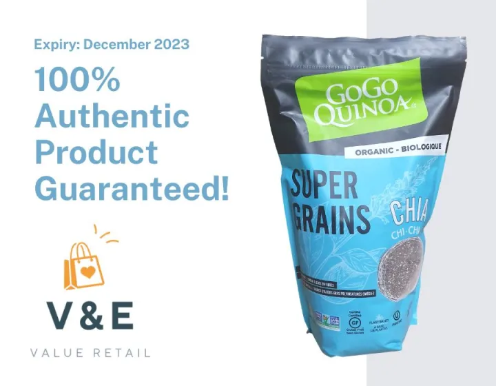 GoGo Quinoa® Super Grains Chia Seeds, 1kg (December 2023 Expiry