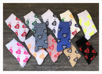 Sold by 5 pairslot--Human Made new love full-print cotton sports socks WZ30