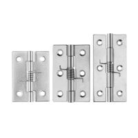 1pcs 304 Stainless Steel Spring Hinge Folding Mini Micro Hinges automatic cabinet door wardrobe furniture hardware accessories Door Hardware Locks