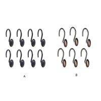 【cw】 12 Pieces Window Curtain Hanging Hanger Holder Zinc Alloy Hooks Drape Accessory Bedroom Room