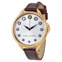 นาฬิกาผู้หญิง MARC JACOBS Marc by Betty Silver Dial Ladies Watch MJ1478 สายหนังสีน้ำตาล ตัวเรือนสแตน