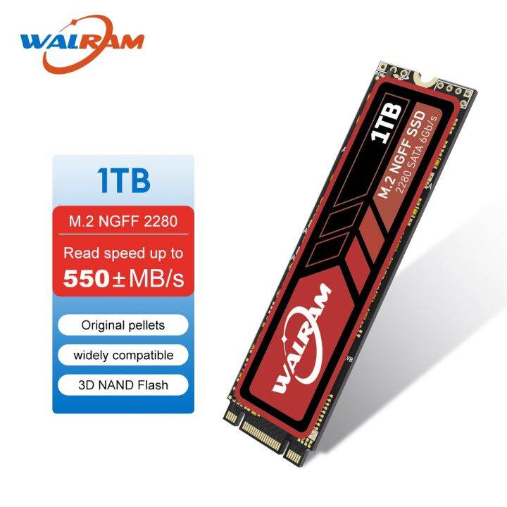WALRAM SSD M2 NGFF SATA3 SSD 128GB 256GB 512GB 1TB M.2 NGFF SSD 2280 ...