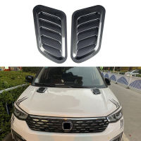 2022 Universal Carbon Fiber Car Decorative Cell Air Flow Intake Hood Scoop Bonnet Vent Cover Stickers Decoration Styling