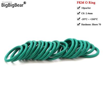 ↂ✸ 10pcs FKM O Ring CS 2.4mm OD 8 60mm Sealing Gasket Insulation Oil High Temperature Resistance Fluorine Rubber O Ring Green