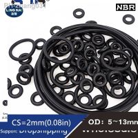 50PC/lot Rubber Ring NBR Sealing O Ring OD5/5.5/6/6.5/7/8/8.5/9/10/10.5/11/11.5/12/13x2mm Nitrile O-Ring Seal Gasket Oil Washer