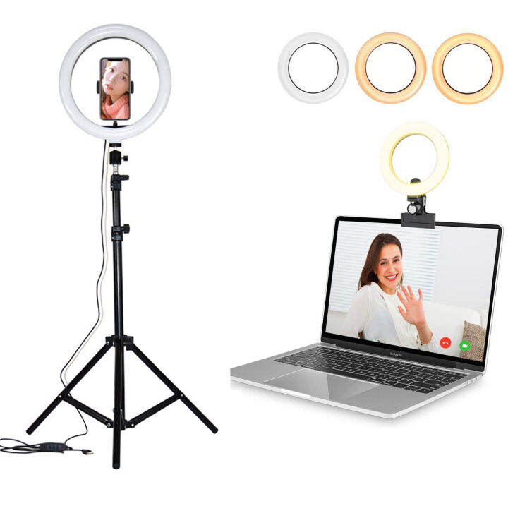 26-cm-led-light-ring-with-tripod-for-mobile-support-studio-clamp-selfie-ring-light-rim-for-photography-ringh-rong-lite-lighting