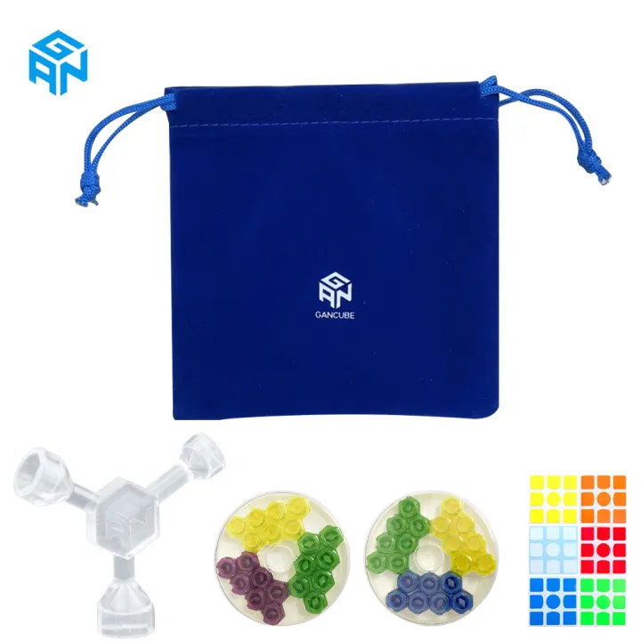 GAN Speed Cube Accessories Blue Flannel Storage Bag Cube Regulator GES