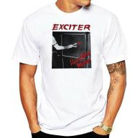 EXCITER เสื้อยืดคอกลมแขนลำลองขาสั้นพิมพ์ลายแฟชั่น,เสื้อยืดคอกลมผ้าคอตตอนสำหรับฤดูร้อน