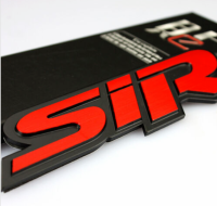 ฮอนด้า เพจโลโก้ ซีวิค แต่งรถยนต์ honda civic sir Metal 3D Red SiR Trunk Rear Fender Emblem Badge Decal Stickers JDM Sport Turbo