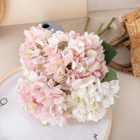 【CC】 37cm Hydrangea Artificial Branch Decoration Wedding Hand Bouquet Wall Fake