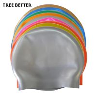 【CW】 Silicone Rubber Cap Swim Caps Elasticity Hat Competition Accessorie student Adult Men 9