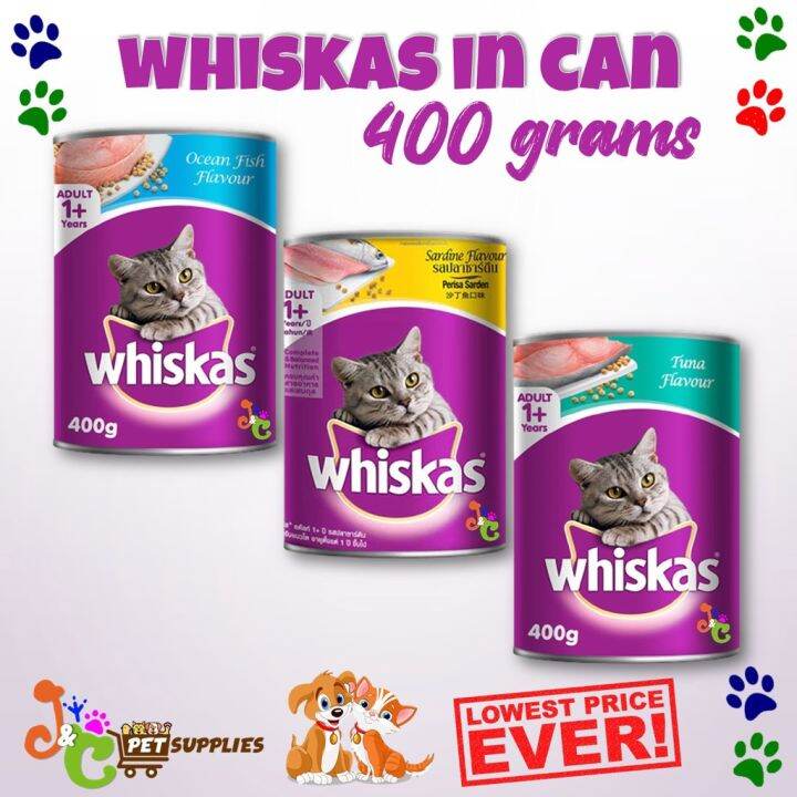Whiskas Cat Food in Can 400 grams Lazada PH