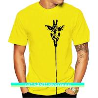 Giraffe Alone On Her Way Cute T Shirt Simple Style Tees Tee For Funny Men