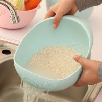 Food Grade Plastic Rice Beans Peas Washing Filter Strainer Basket Sieve Drainer Cleaning Gadget Kitchen Accessories Colanders Food Strainers