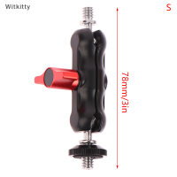 Witkitty Double BALL HEAD SHOE Mount Universal Magic ARM พร้อมจอภาพหัวบอลขนาดเล็ก