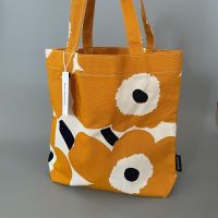 พร้อมส่ง T.27.N Marimekko Notko bag ของแท้100% มีป้ายแท็ก เป็นผ้าแคนวาส (กระเป๋าผ้า,ถุงผ้า,ถุงผ้าลดโลกร้อน,โลโก้)