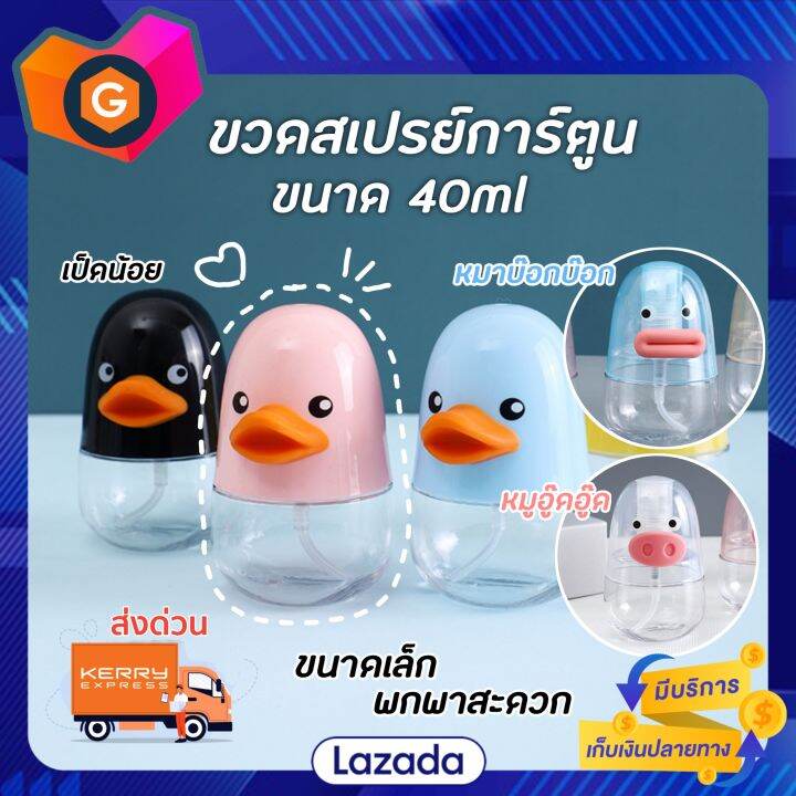 ขวดสเปรย์กาตูน-40ml-ขวดสเปรย์-ขวดสเปรย์เปล่า-ขวดสเปรย์พกพา-ขวดพ่นสเปรย์-ขวดพลาสติกใส-ขวดสเปรย์สวยๆ-ขวดสเปรย์แบบพก-ขวดสเปรแอลกอฮอ