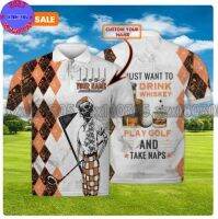 XzX180305 Golf Skull Golf Clubs Happy Golf Colorful Golf Mens and Womens High Quality Full sublimation Quick Dried Polo Personalized p-1582 (private chat free custom name&amp;logo)