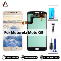 ต้นฉบับสำหรับ Motorola Moto G5 XT1672 XT1676 XT1670จอแสดงผล LCD Touch Screen Digitizer สมัชชาที่มีคุณภาพสูงซ่อมอะไหล่ด้วยเครื่องมือฟรี