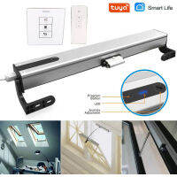 Smart Home Automatic 24V DC ที่เปิดหน้าต่างรีโมทคอนลไฟฟ้าพร้อม WIFI Tuya App 100Mm-400Mm Adjustable