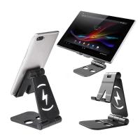 Mobile Phone Holder Seat Desktop IPAD Tablet Charging Base Double Adjustable Shelf Home Storage Holders Mobile Phone Accessories