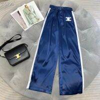 【สต๊อกพร้อมแล้ว】 CE สีน้ำเงินเข้มกางเกงวอร์มลำลองปะทะกัน