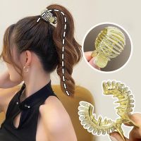 Korean New Lantern Metal High Horsetail Clip Temperament Anti collapse Grab Clip Fashion Simple Headwear