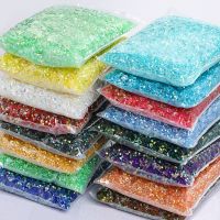 【CW】 50000pcs mix 2mm-6mm  Resin Rhinestone Nails Decorations Jelly Non Hot Flatback Plastic Garment Paste Gem