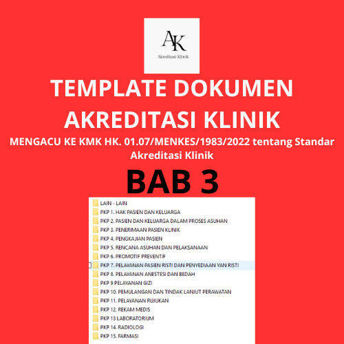 Akreditasi Klinik BAB 3 | Lazada Indonesia