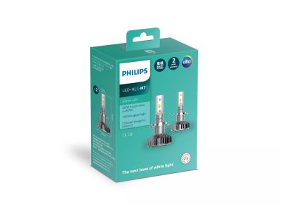 Philips H7 Ultinon  LED 6000K +160% หลอดไฟหน้ารถยนต์
