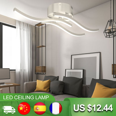 121824W LED Light Modern Ceiling Lamp Chandeliers For Dining Room Wave Hanging Lamps For Ceiling Home Decor